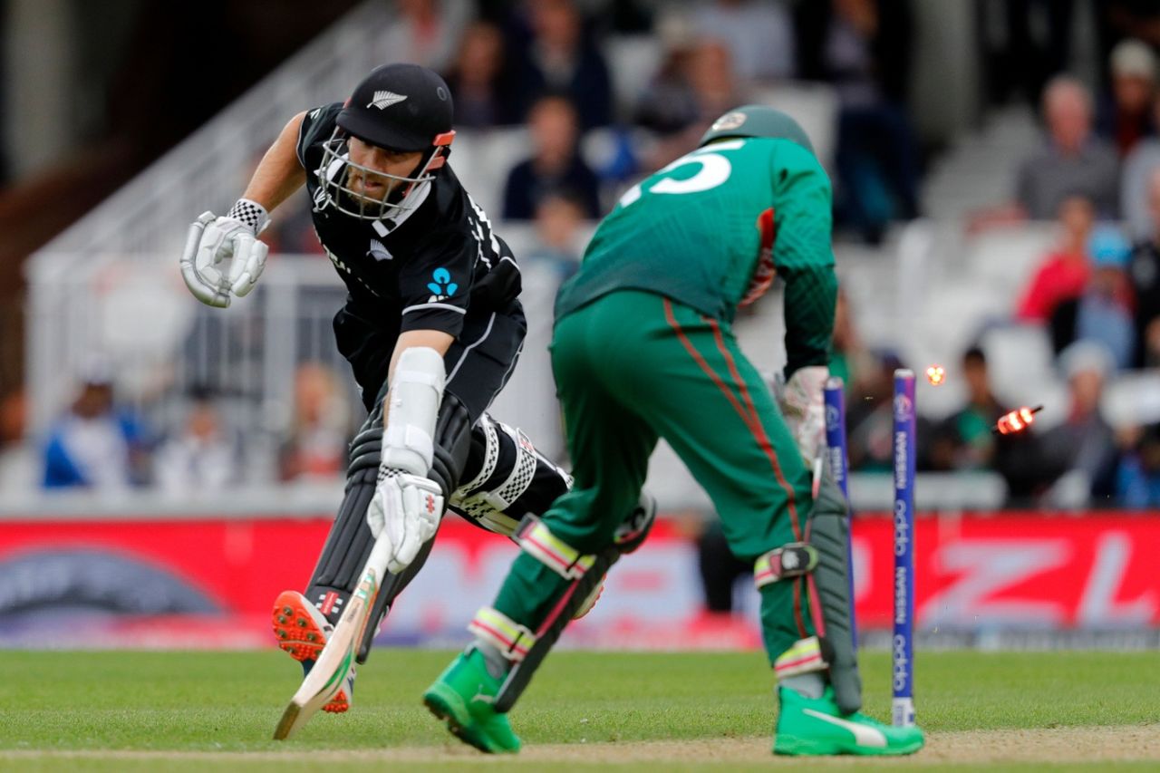 Mushfiqur Rahim's error hands Kane Williamson a lifeline, Bangladesh v New Zealand, World Cup 2019, The Oval, June 5, 2019