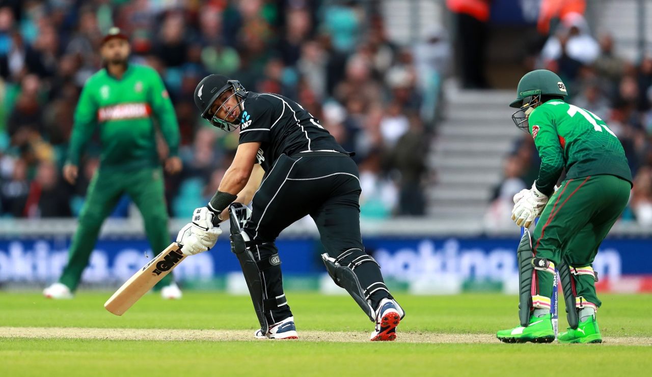 Ross Taylor is caught behind by Mushfiqur Rahim, Bangladesh v New Zealand, World Cup 2019, The Oval, June 5, 2019