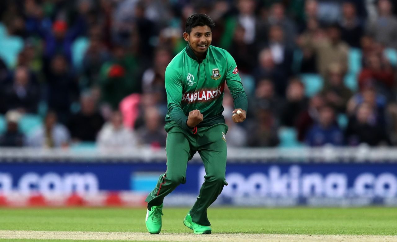 Mosaddek Hossain celebrates, Bangladesh v New Zealand, World Cup 2019, The Oval, June 5, 2019