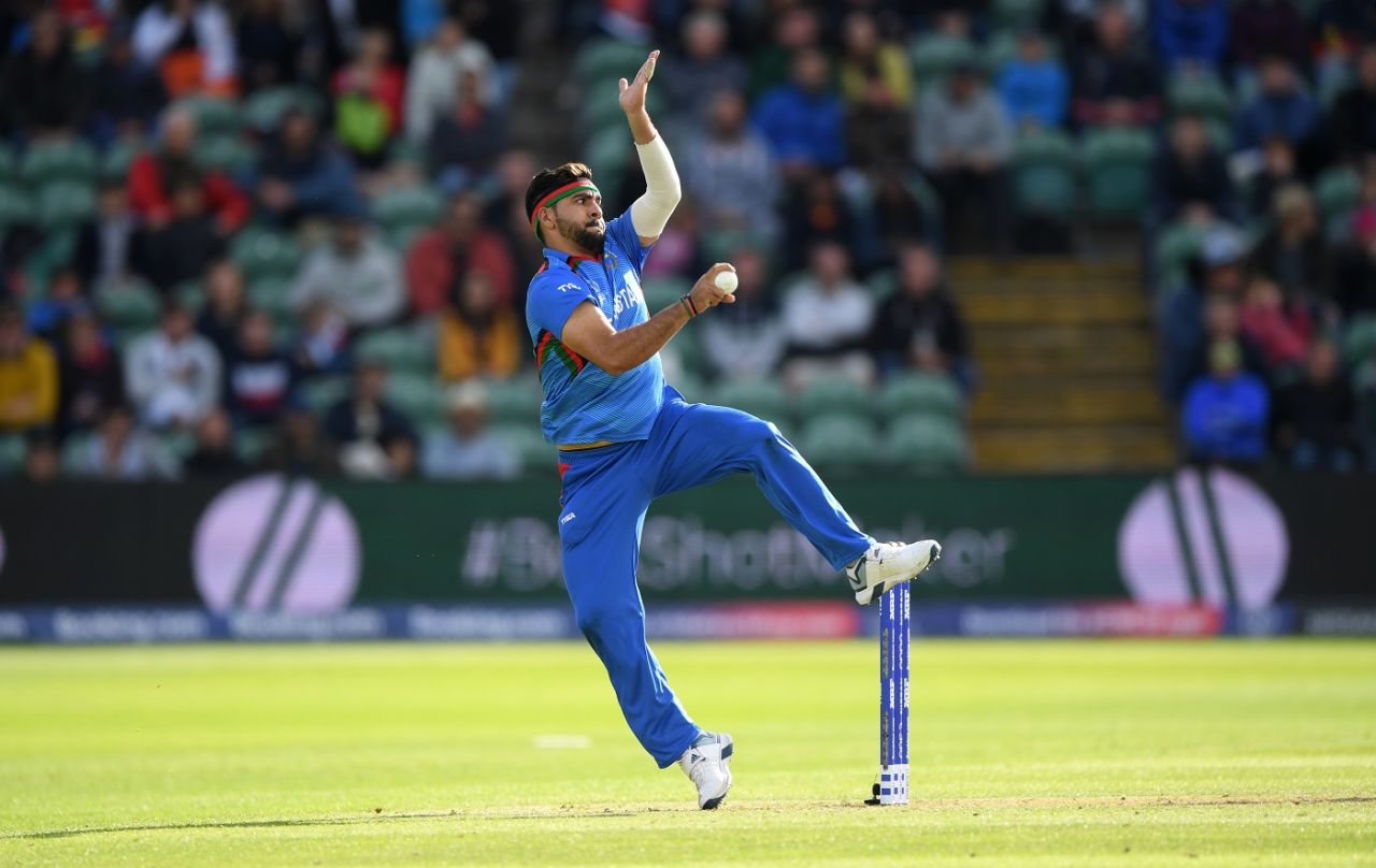 Aftab Alam removed both New Zealand openers, Afghanistan v New Zealand, World Cup 2019, Taunton, June 8, 2019