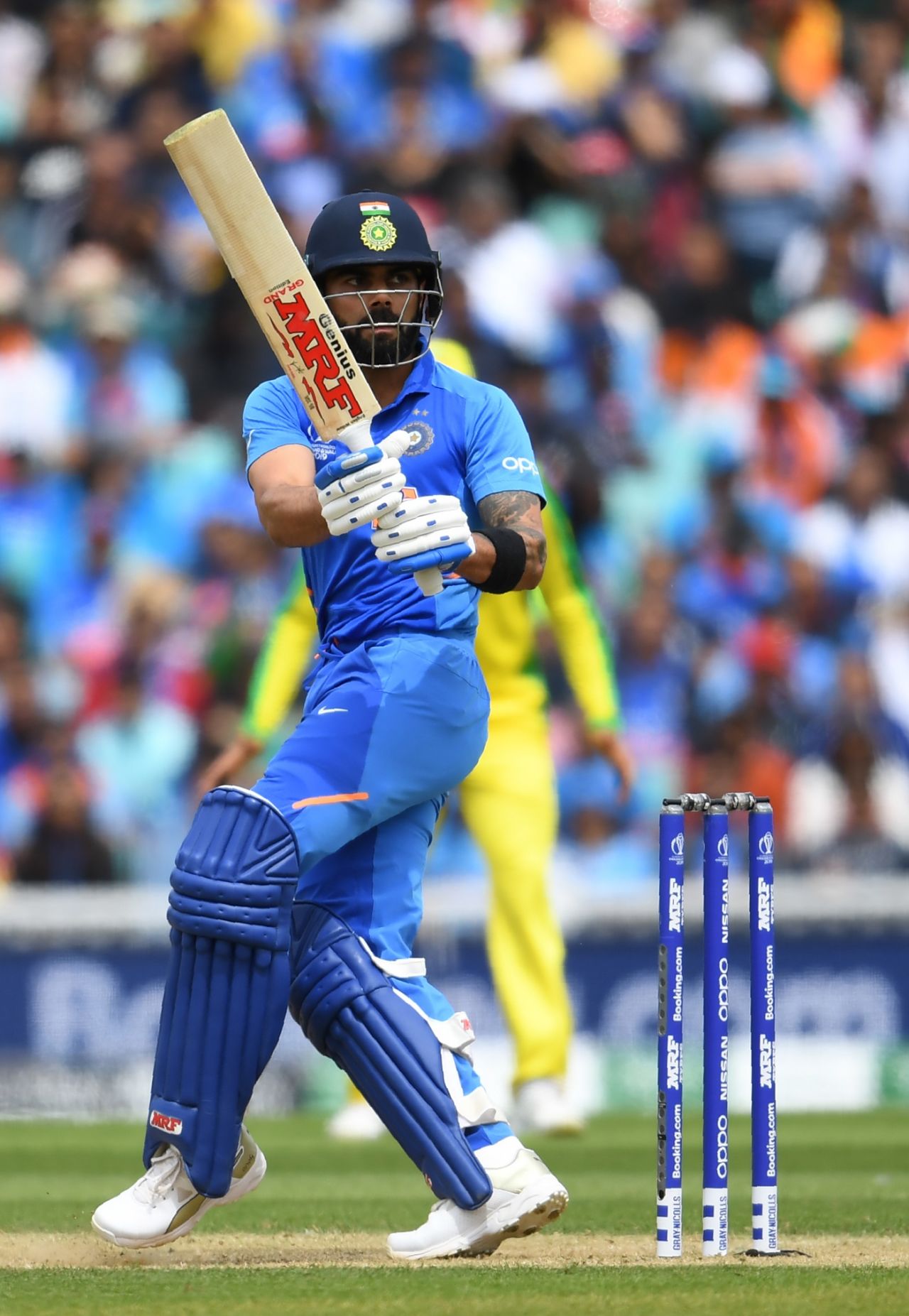 Virat Kohli plays the pull shot, Australia v India, World Cup 2019, The Oval, June 9, 2019
