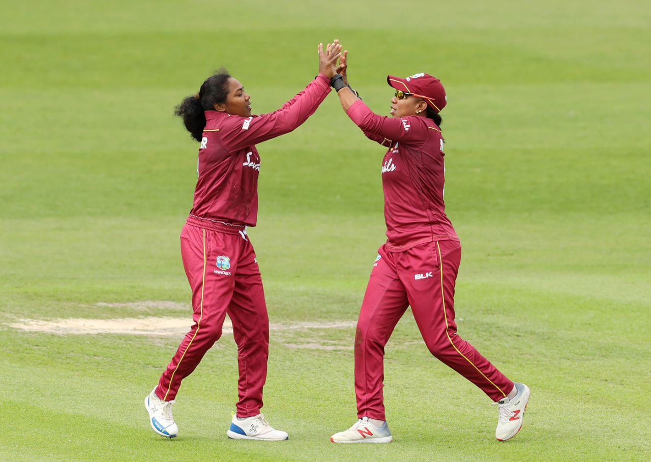 Afy Fletcher celebrates a breakthrough, England v West Indies, 2nd women's ODI, New Road, June 9, 2019