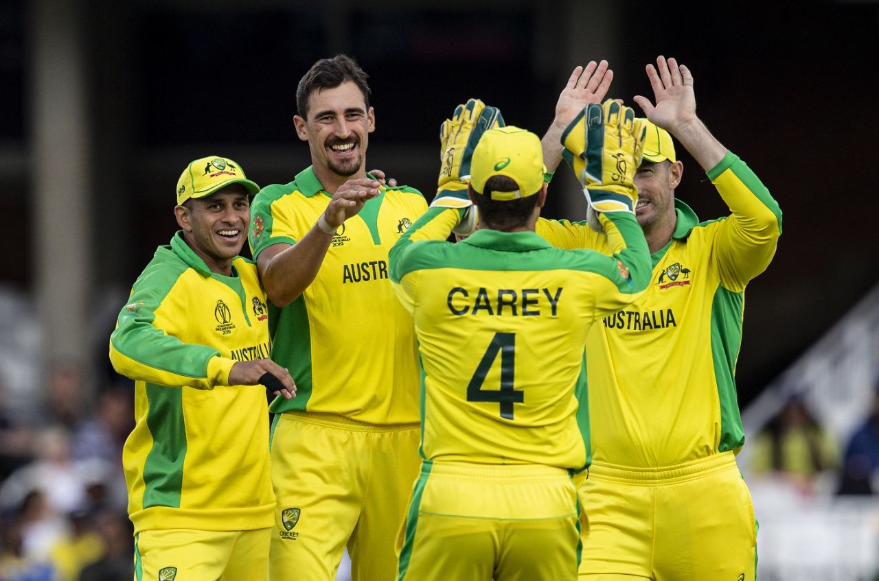 Mitchell Starc led the way as Sri Lanka's middle order caved in, Australia v Sri Lanka, World Cup 2019, The Oval