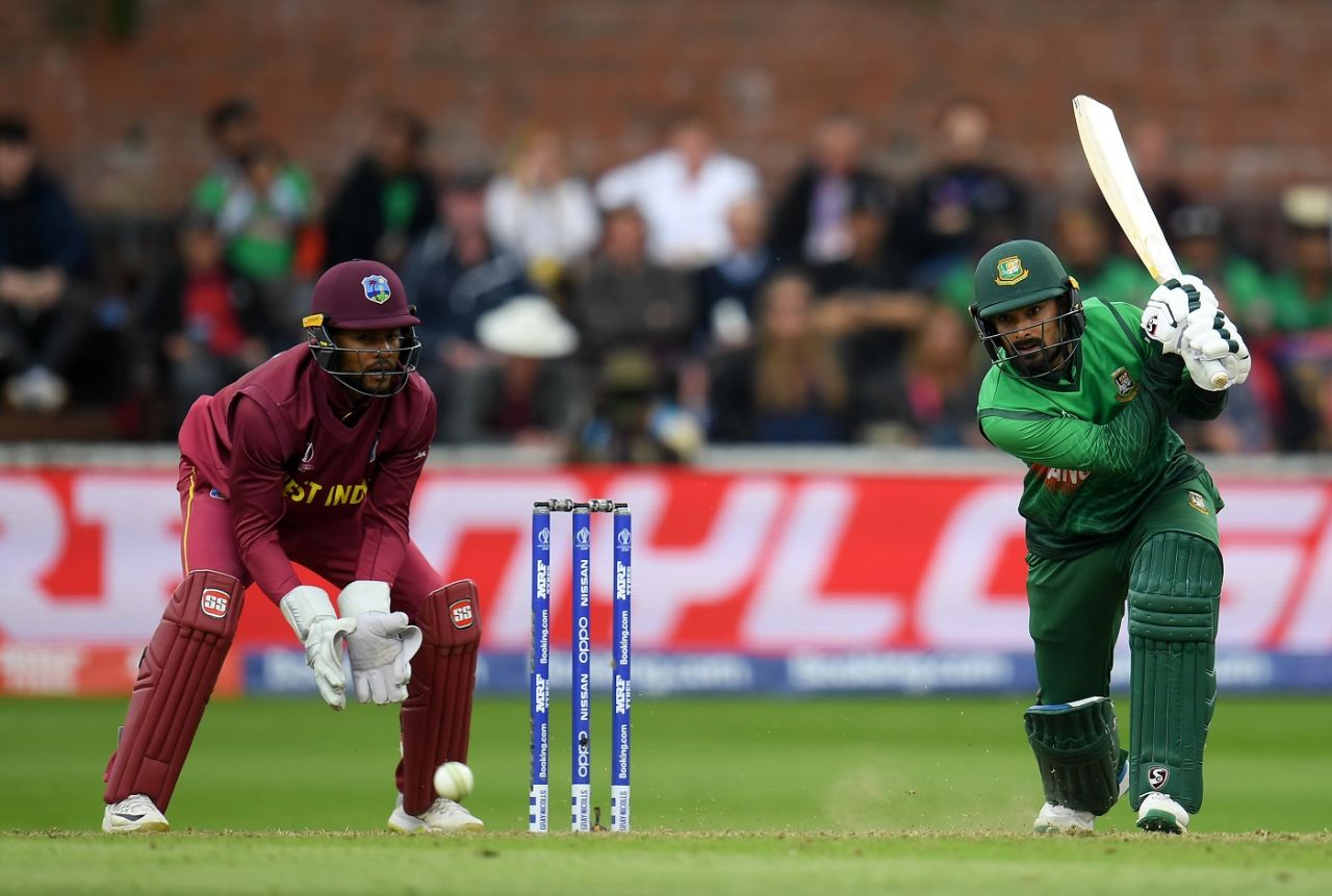 Liton Das scored a 50 on his World Cup debut, Bangladesh v West Indies, World Cup 2019, Taunton, June 17, 2019