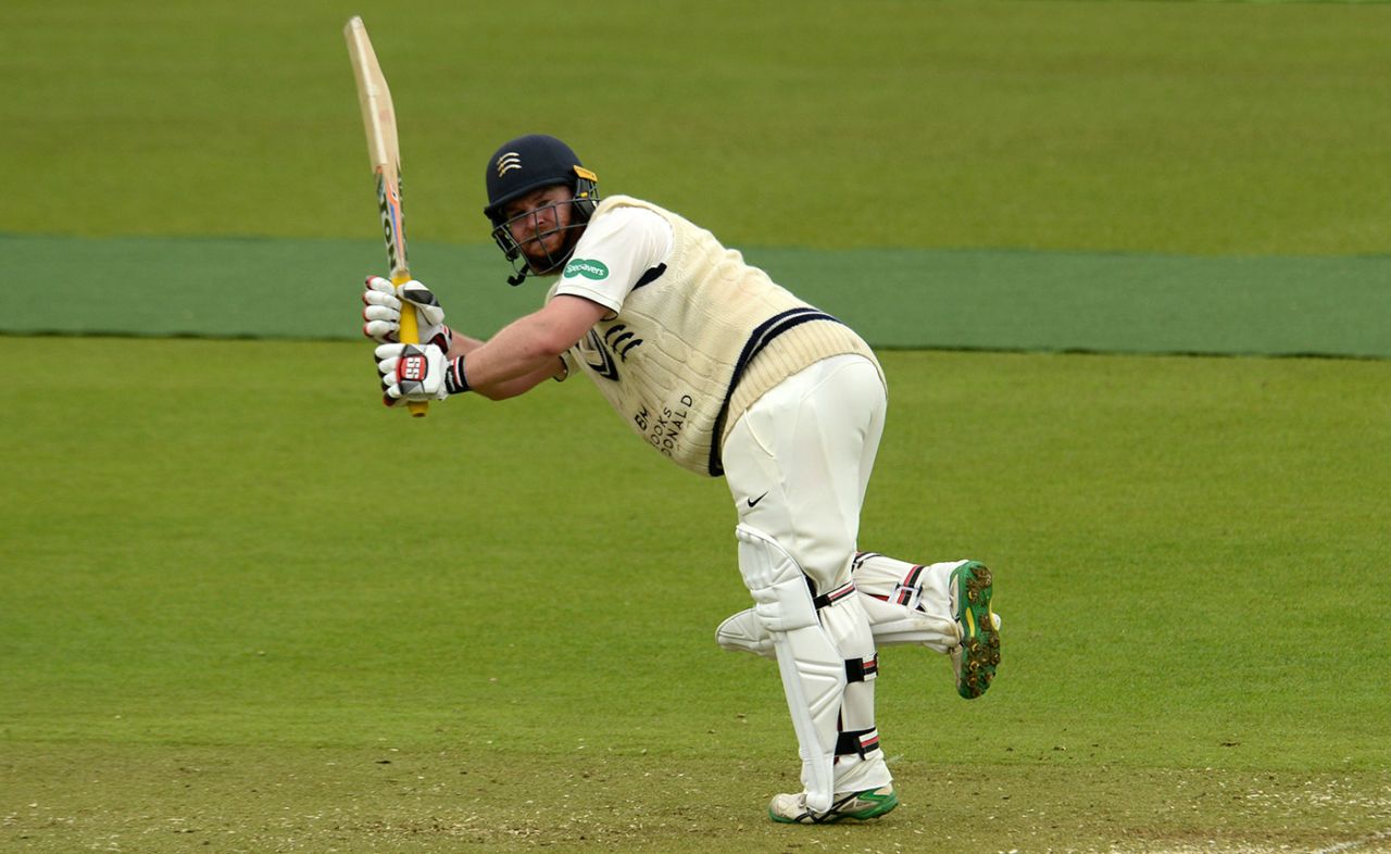 Paul Stirling flicks into the leg side, Middlesex v Northamptonshire, County Championship, Division Two, Lord's, April 13, 2018