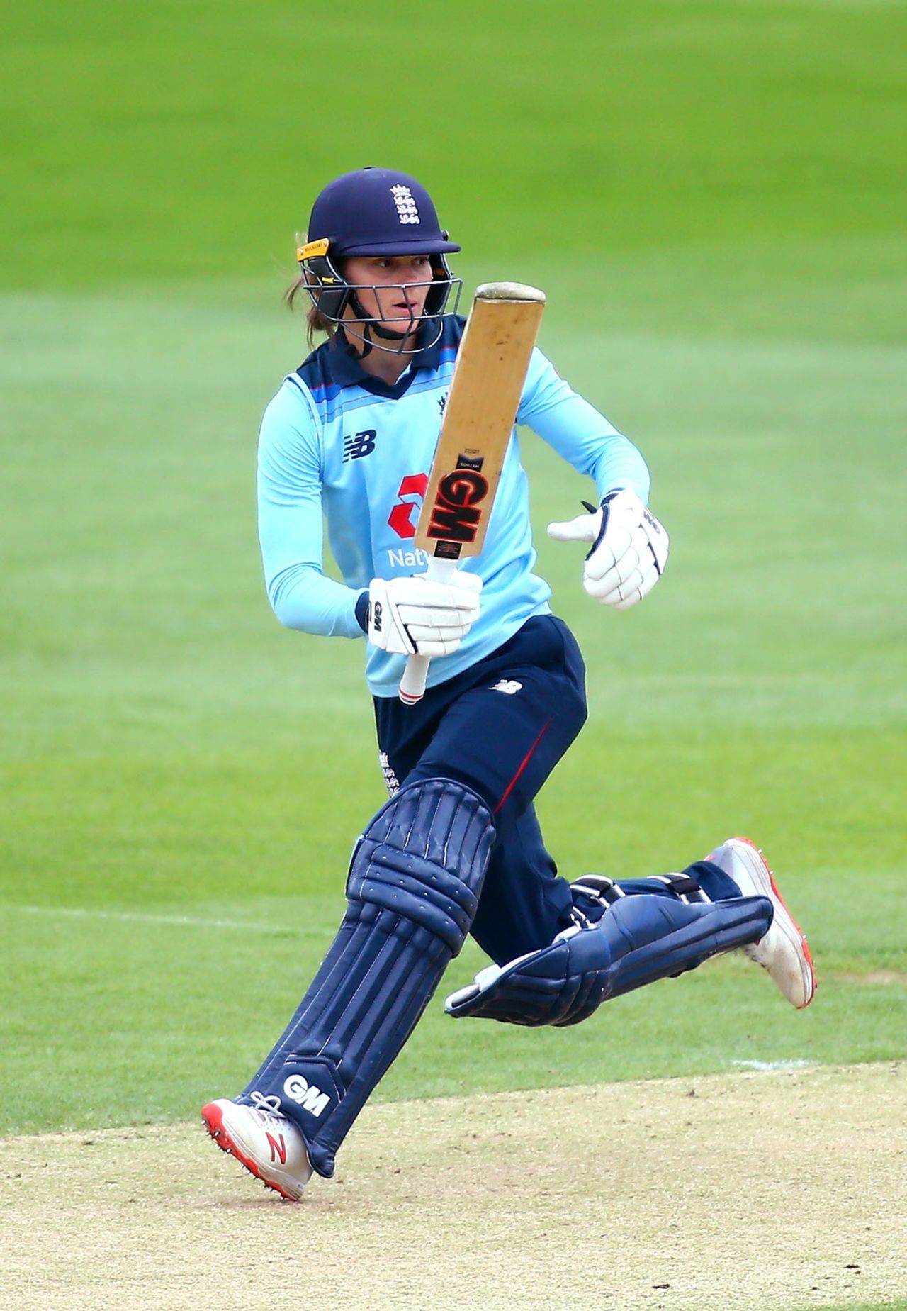 Amy Jones of England runs between the wickets, England v West Indies, 3rd Women's ODI, Chelmsford June 13, 2019