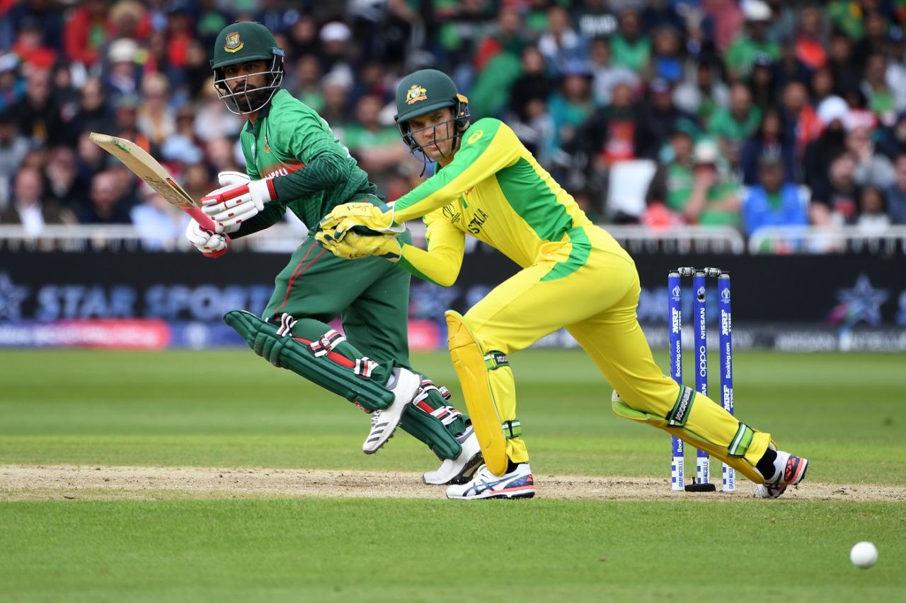 Tamim Iqbal plays a shot, Australia v Bangladesh, World Cup 2019, Trent Bridge, June 20, 2019