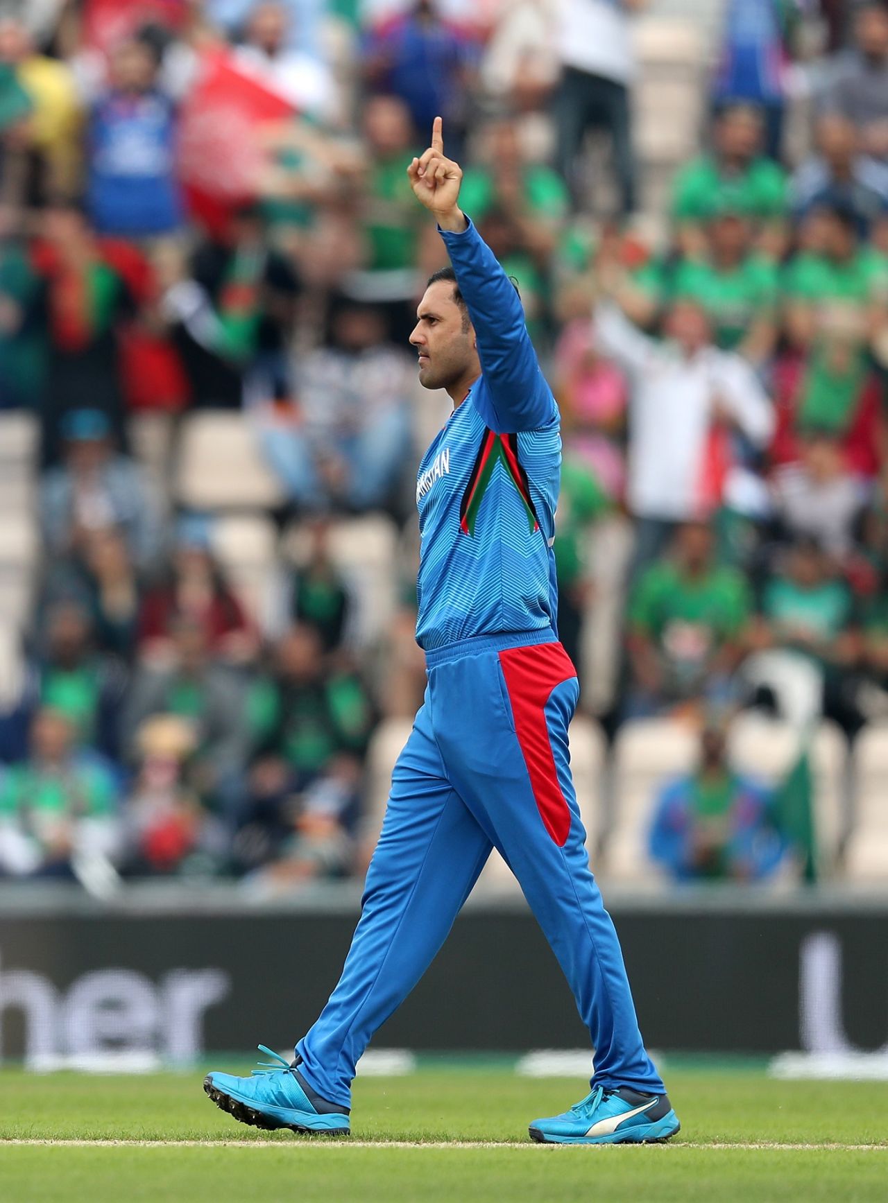 Mohammad Nabi picked up the crucial wicket of Tamim Iqbal, Afghanistan v Bangladesh, World Cup 2019, Southampton, June 24, 2019