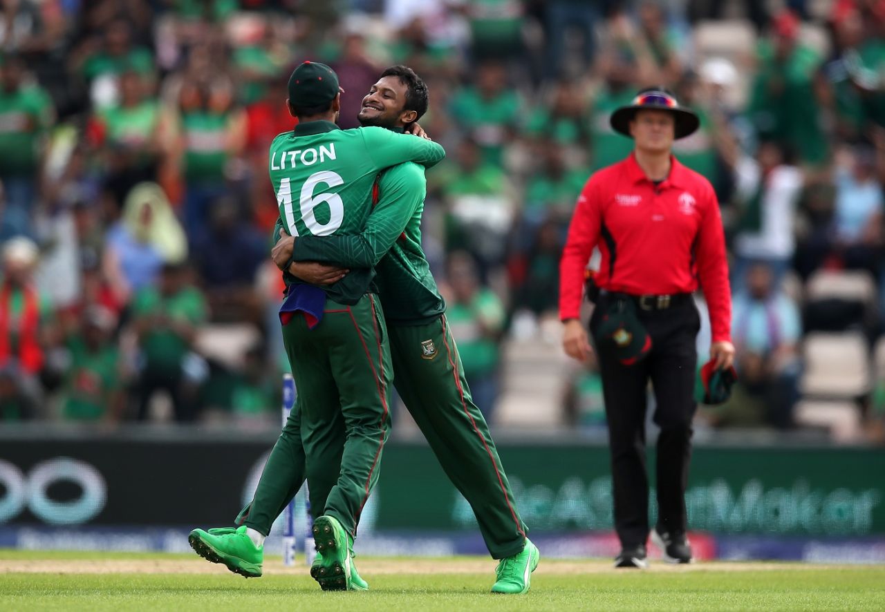 Shakib Al Hasan was Bangladesh's most successful bowler, Afghanistan v Bangladesh, World Cup 2019, Southampton, June 24, 2019