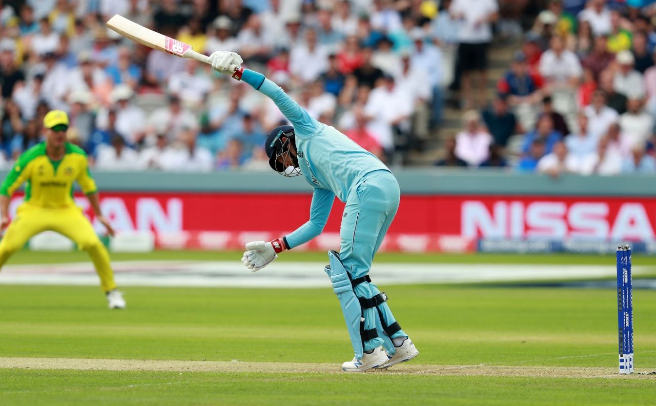 Joe Root is trapped LBW by Mitchell Starc, England v Australia, World Cup 2019, Lord's, June 25, 2019