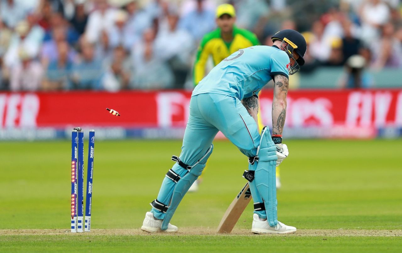 Michell Starc's brilliant yorker ends Ben Stokes' resistance, England v Australia, World Cup 2019, Lord's, June 25, 2019