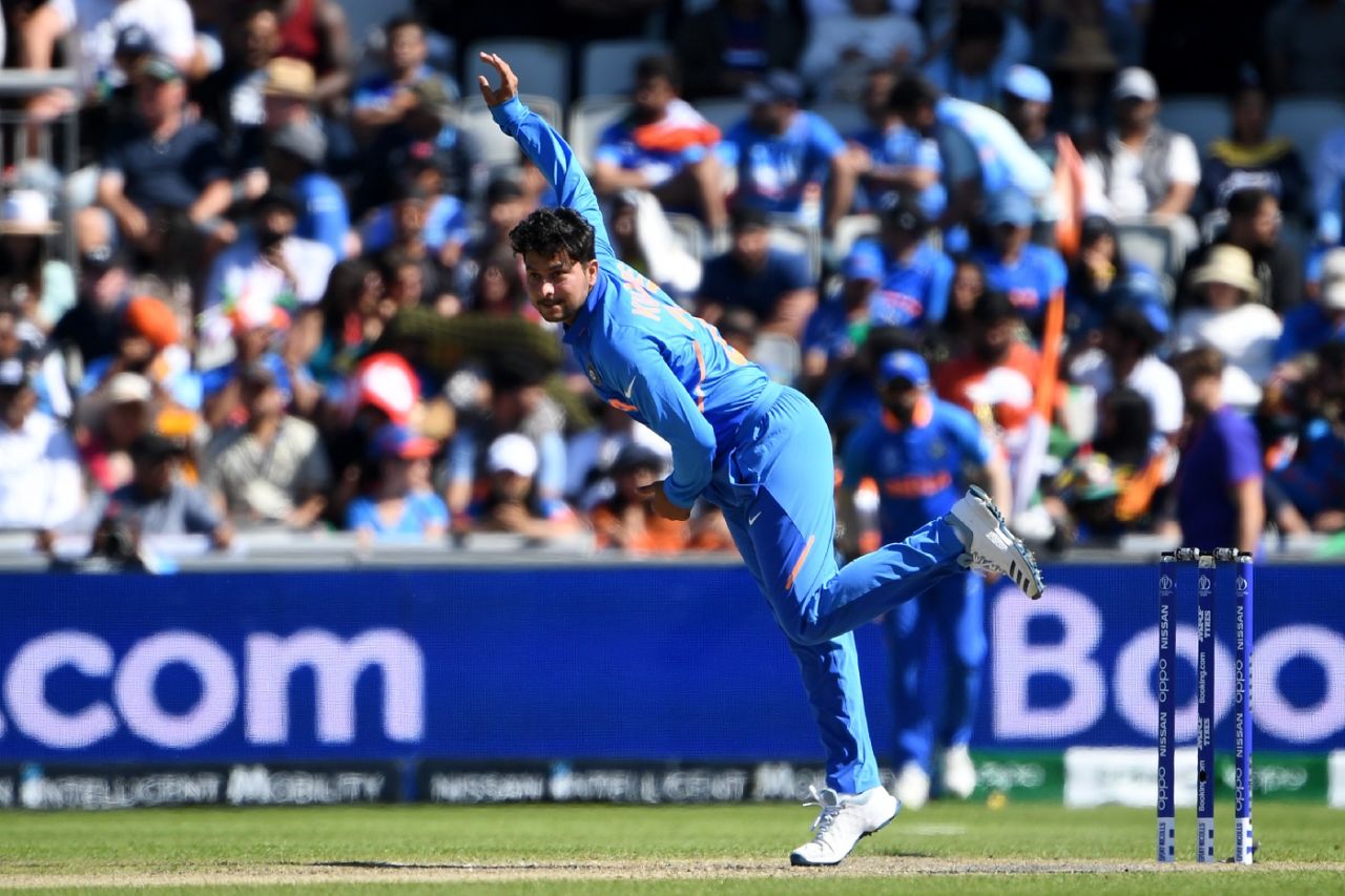 Kuldeep Yadav piled on the pressure in the middle overs, India v West Indies, Old Trafford, June 27, 2019