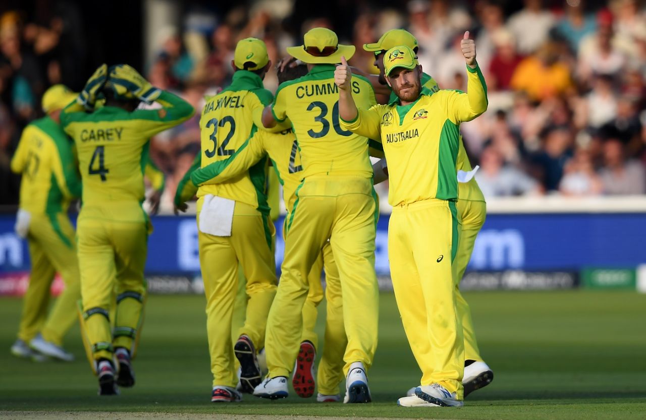 Aaron Finch is a happy camper as Australia dominate New Zealand, Australia v New Zealand, World Cup 2019, Lords, June 29, 2019