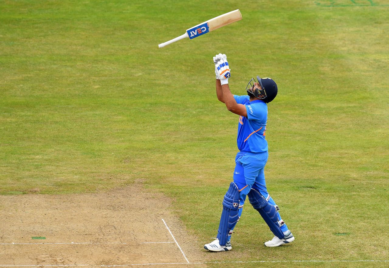 Rohit Sharma became the leading scorer at this year's World Cup during the course of his hundred, Bangladesh v India, World Cup 2019, Edgbaston, July 2, 2019