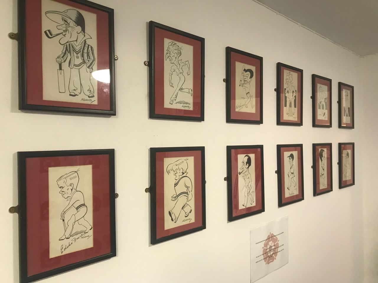 A peek inside the County Ground pavilion