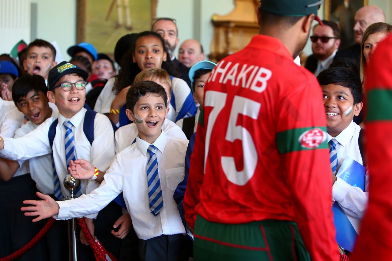 In the Long Room at Lord's with Shakib Al Hasan, Bangladesh v Pakistan, World Cup 2019, Lord's, July 5, 2019