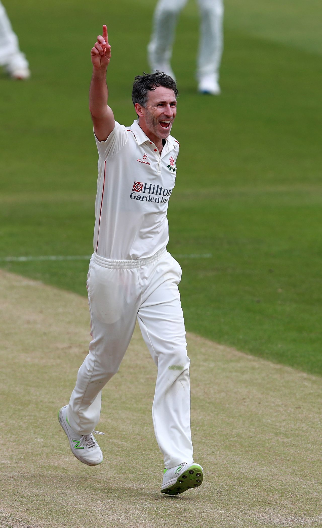 Graham Onions celebrates a wicket, Northamptonshire v Lancashire, County Championship, Wantage Road, July 8, 2019