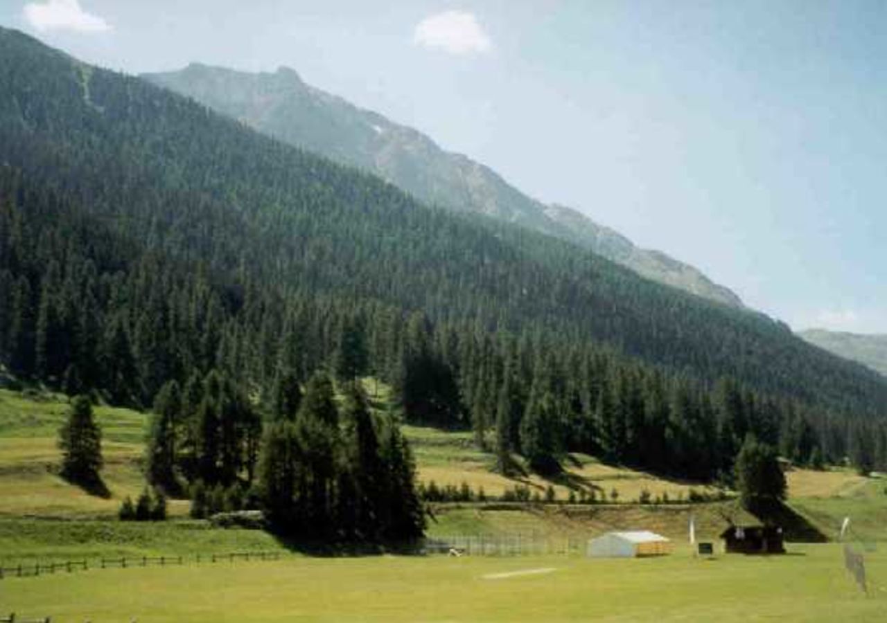 Cricket ground at Zuoz, Switzerland