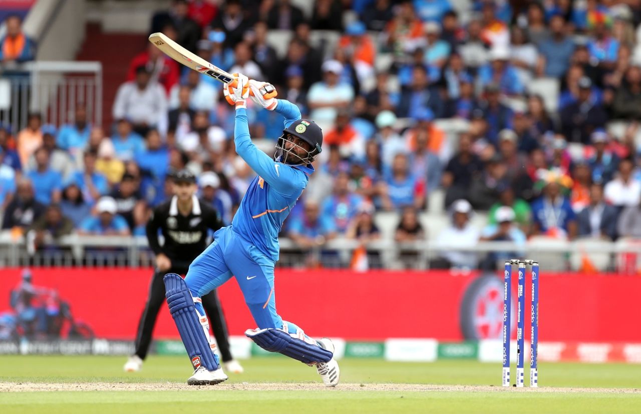 Ravindra Jadeja top-scored for India, India v New Zealand, World Cup 2019, Old Trafford, July 10, 2019