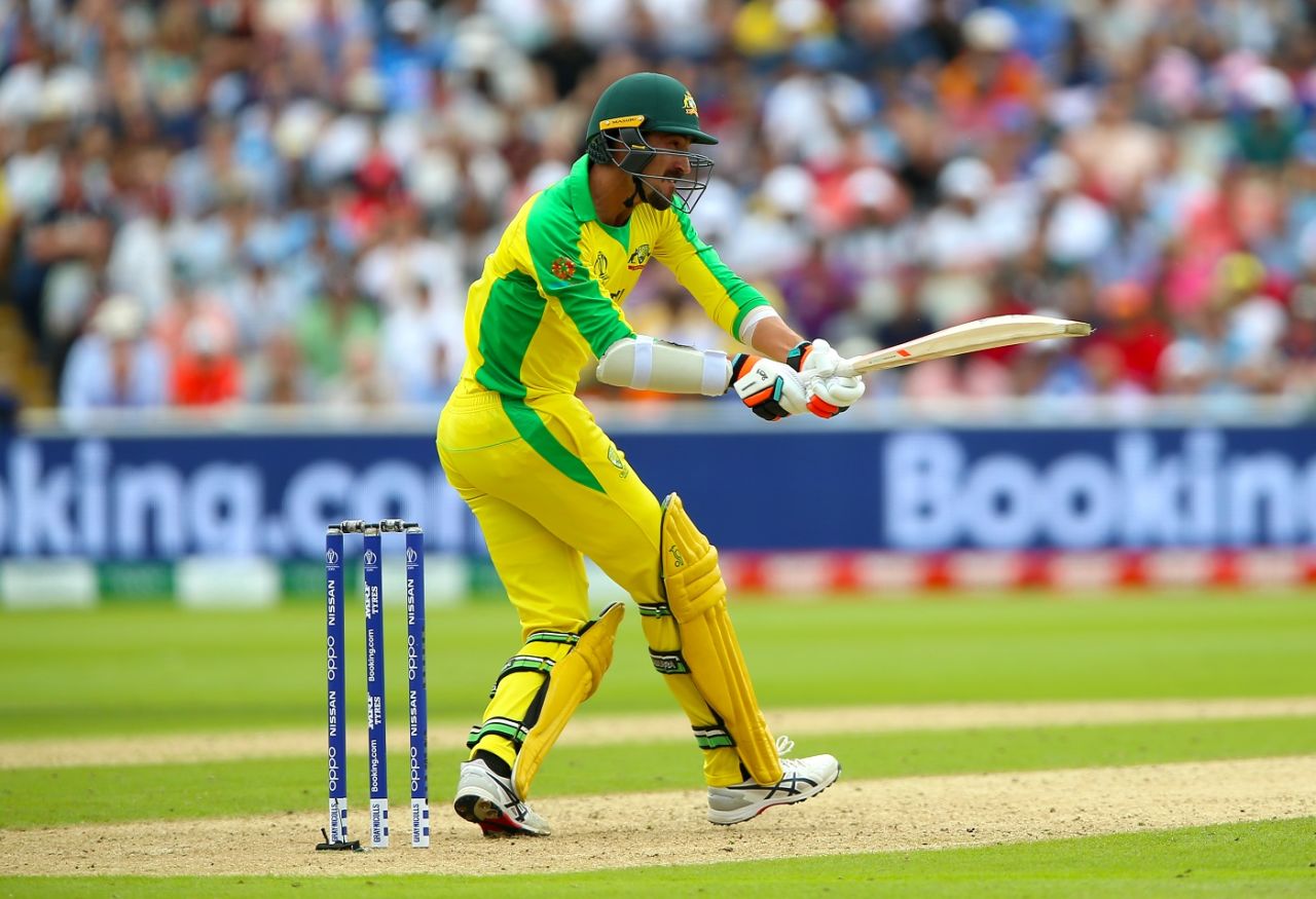 Mitchell Starc added some crucial runs toward the end, England v Australia, World Cup 2019, Edgbaston, July 11, 2019