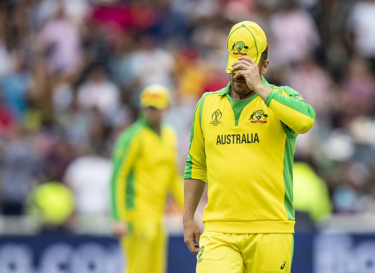 Aaron Finch's reaction summed up Australia's performance, England v Australia, World Cup 2019, Edgbaston, July 11, 2019