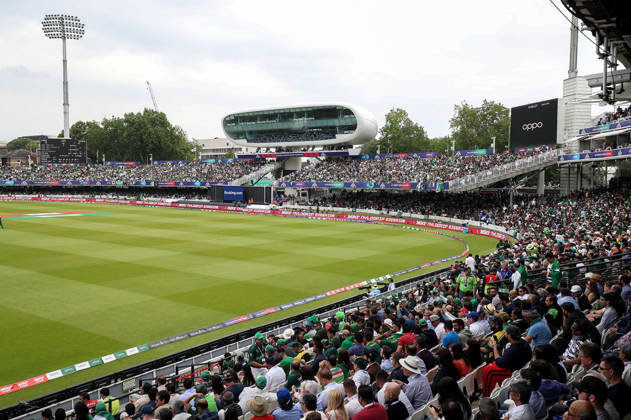 Full stands for a group game at Lord's, Pakistan v South Africa, World Cup, Lord's, June 23, 2019