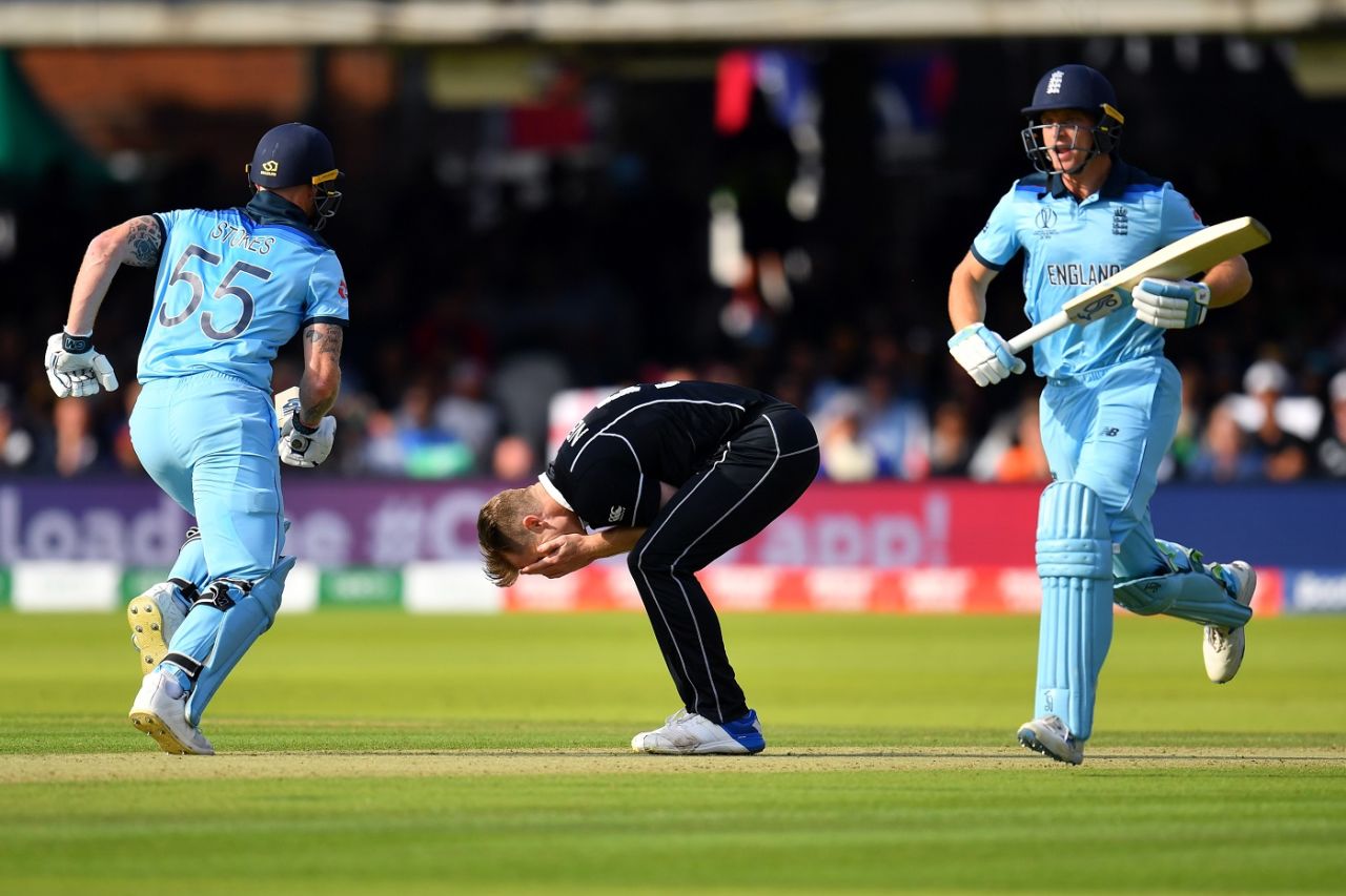 Agony for New Zealand - England enjoyed big slices of luck on the way to the title, England v New Zealand, World Cup 2019 final, Lord's, July 14, 2019