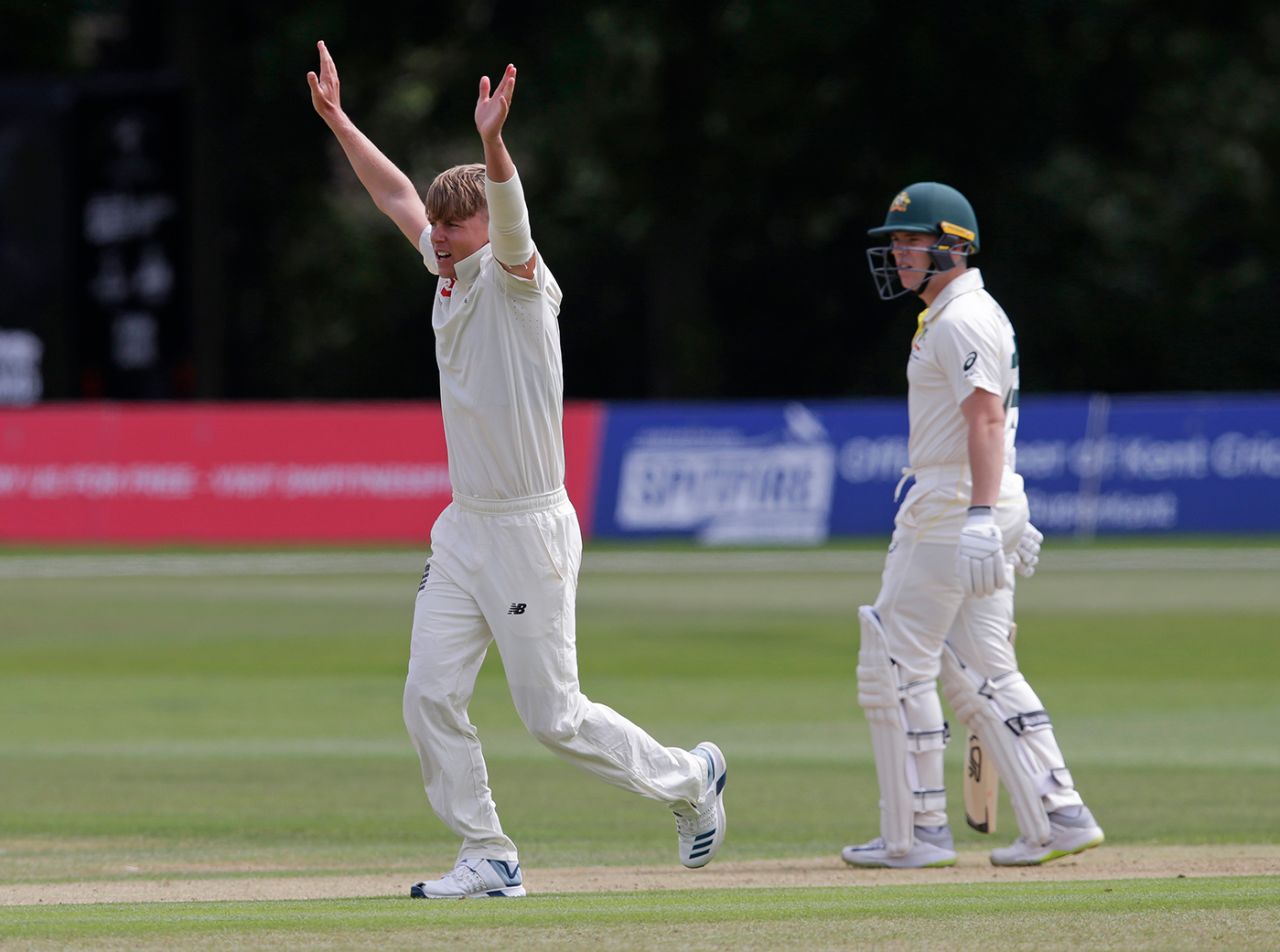 Sam Curran caused the Australians problems with the swinging ball, England Lions v Australia XI, Canterbury, July 18, 2019
