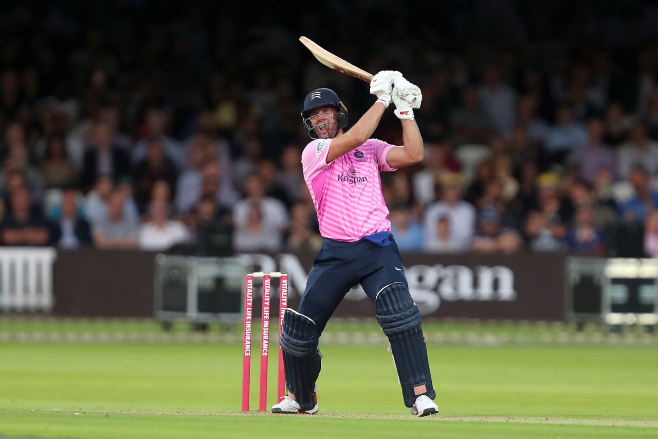 AB de Villiers enjoyed a sparkling Middlesex debut, Middlesex v Essex, Vitality Blast, South Group, Lord's, July 18, 2019