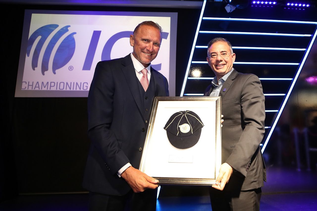 Allan Donald was inducted into the ICC Hall of Fame, London, July 18, 2019
