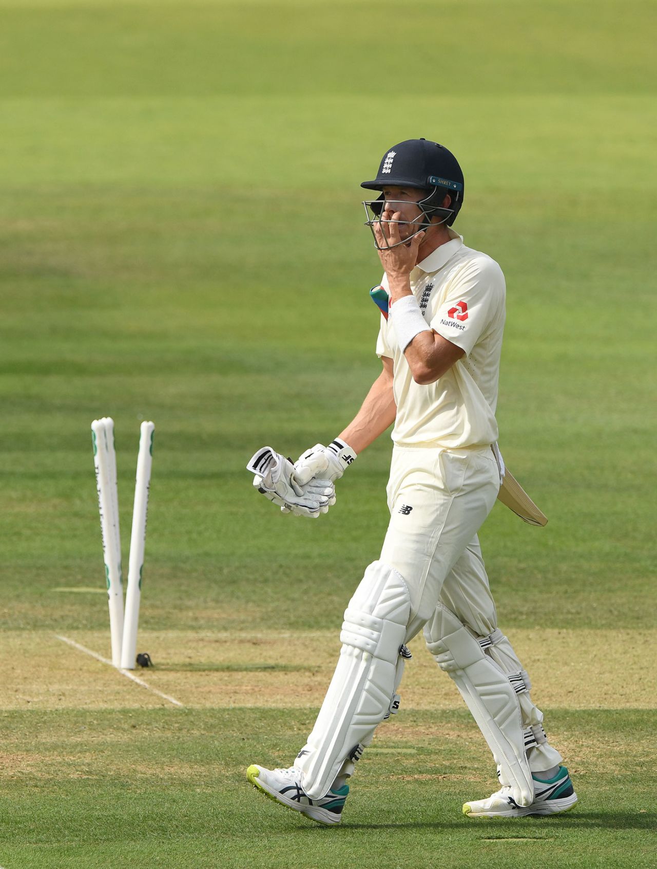 Joe Denly was run out after a mix-up, England v Ireland, Only Test, 2nd day, July 25, 2019