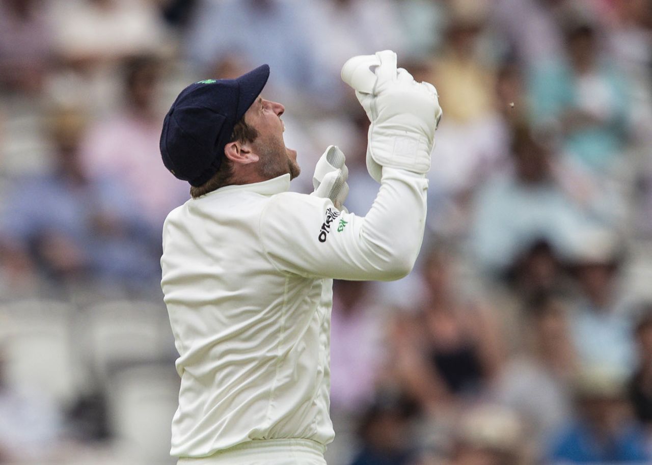 Gary Wilson celebrates after catching Moeen Ali, England v Ireland, Only Test, 2nd day, July 25, 2019