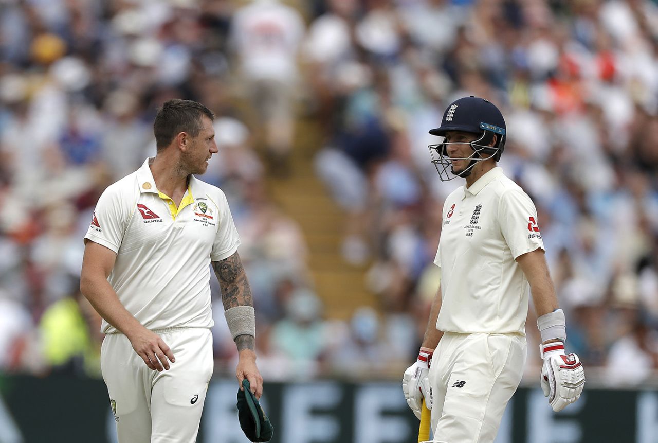 James Pattinson thought he had dismissed Joe Root only for the decision to be overturned, England v Australia, 1st Ashes Test, Edgbaston, 2nd day, August 2, 2019
