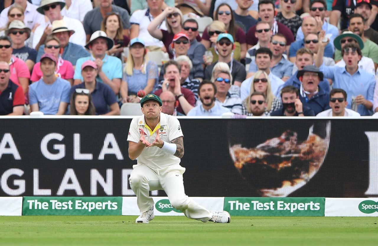 Stuart Broad is caught by James Pattinson, England v Australia, 1st Ashes Test, Edgbaston, 3rd day, August 3, 2019