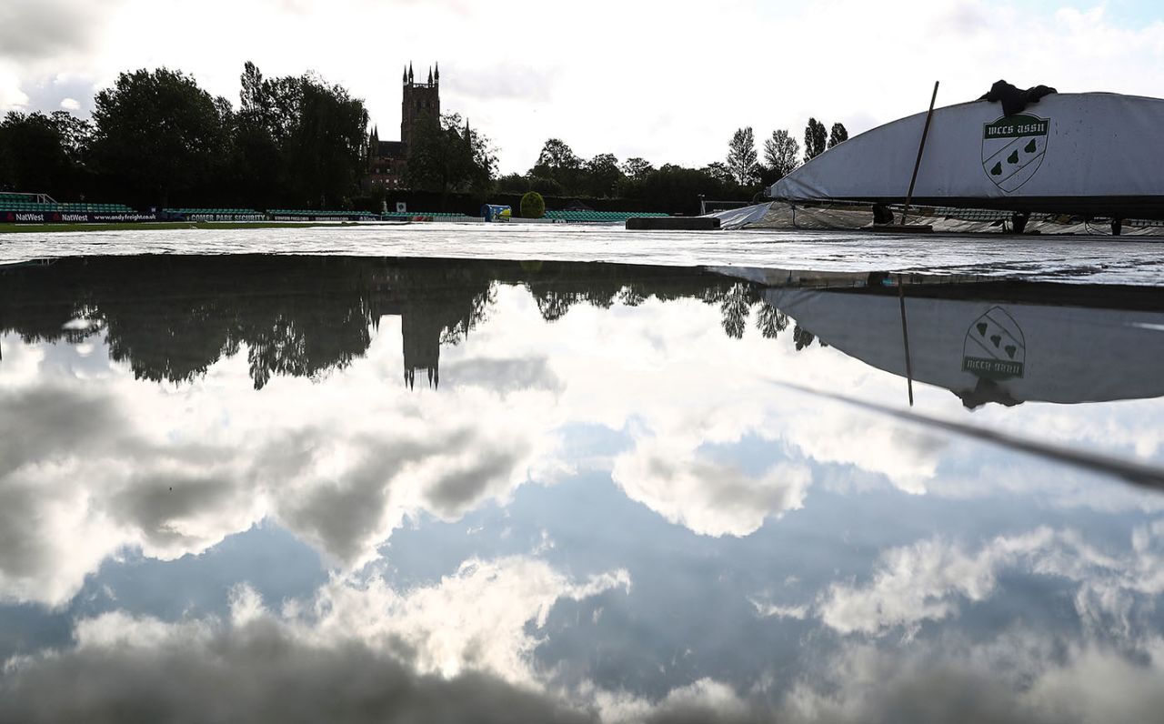 Rain ruined the final day at New Road, Worcestershire v Australians, Tour Match, Day 3, August 9, 2019