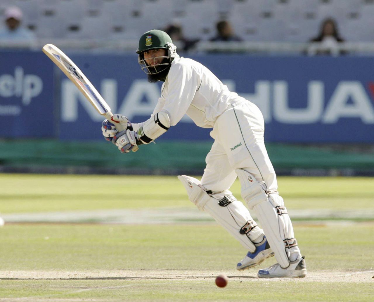Hashim Amla works one through the leg side, South Africa v New Zealand, 2nd Test, Cape Town, April 29, 2006