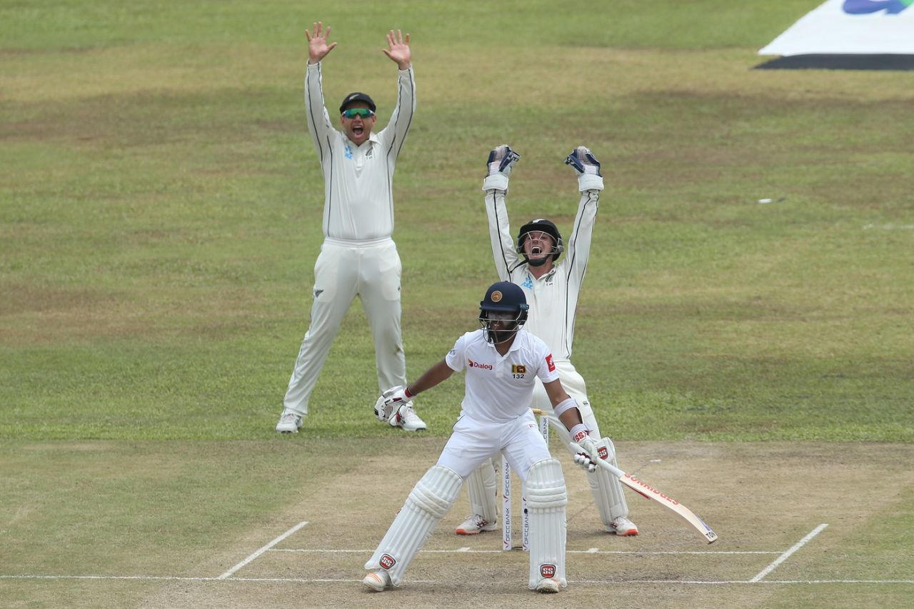 New Zealand appeal unsuccessfully against Kusal Mendis, Sri Lanka v New Zealand, 1st Test, Galle, 2nd day, August 15, 2019