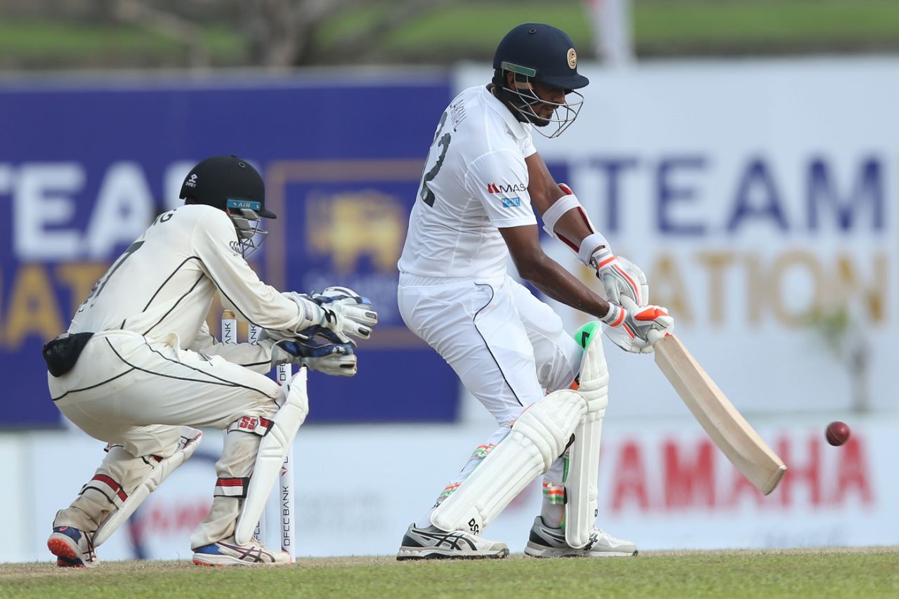 Suranga Lakmal helped arrest Sri Lanka's slide with a crucial contribution, Sri Lanka v New Zealand, 1st Test, Galle, 2nd day, August 15, 2019