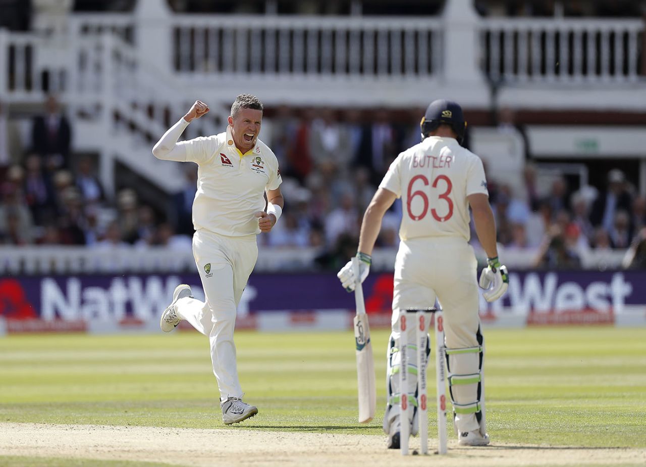 Peter Siddle had Jos Buttler caught behind, England v Australia, 2nd Test, Lord's, 2nd day, August 15, 2019