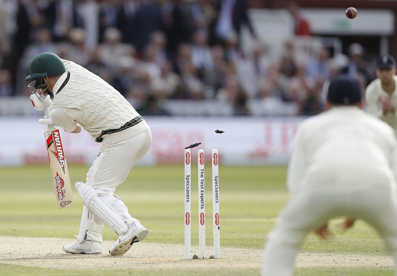 David Warner's struggles against Stuart Broad continued, England v Australia, 2nd Test, Lord's, 2nd day, August 15, 2019