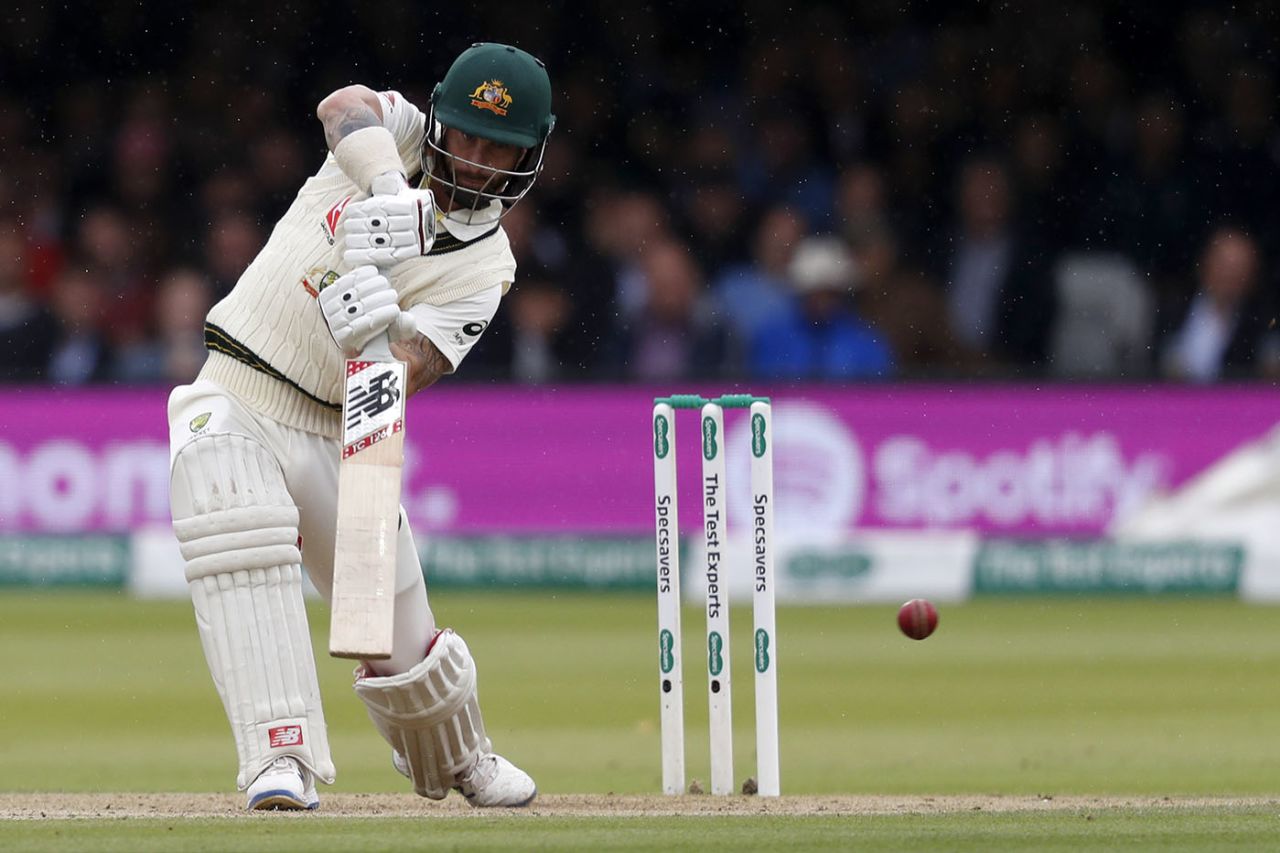 Matthew Wade dug in as the rain fell, England v Australia, 2nd Test, Lord's, 3rd day, August 16, 2019