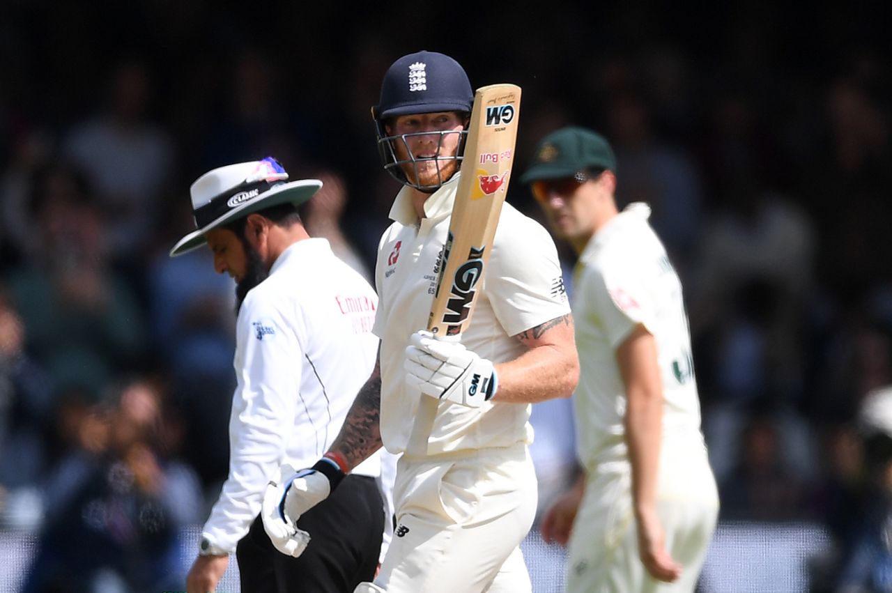 Ben Stokes brought up a hard-working half-century, England v Australia, 2nd Test, Lord's, 5th day, August 18, 2019