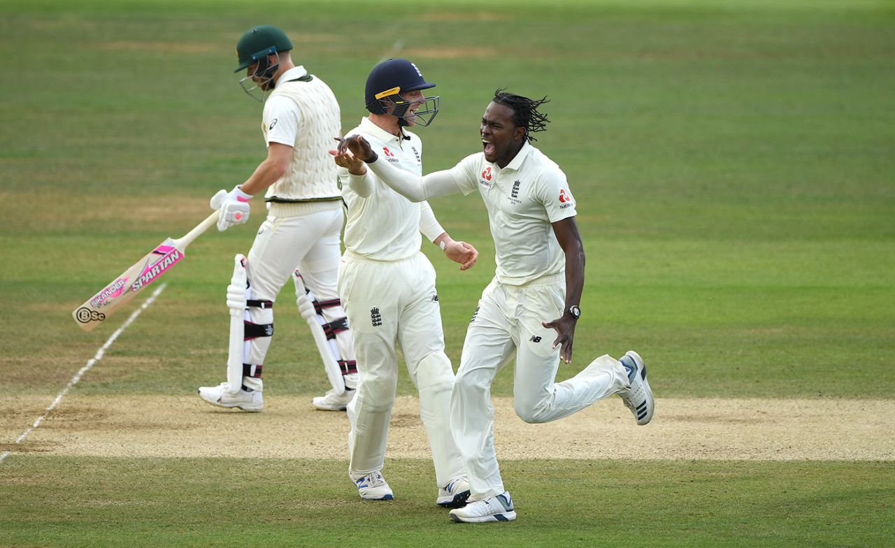 Jofra Archer struck in his second over, England v Australia, 2nd Test, Lord's, 5th day, August 18, 2019