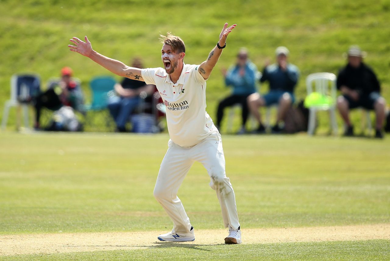 Tom Bailey bellows an appeal, Glamorgan v Lancashire, County Championship, Division Two, Colwyn Bay, August 20, 2019
