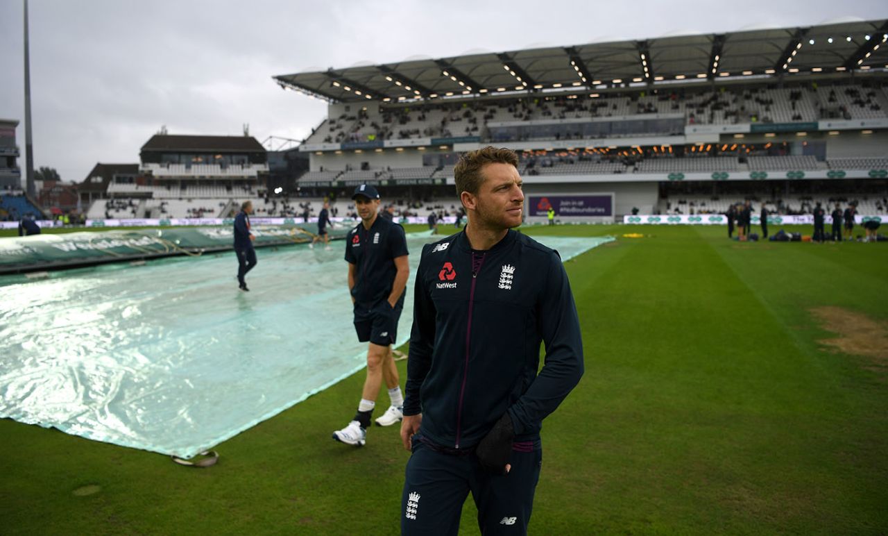 Jos Buttler looks pensive ahead of the toss, England v Australia, 3rd Test, The Ashes, Headingley, August 22, 2019