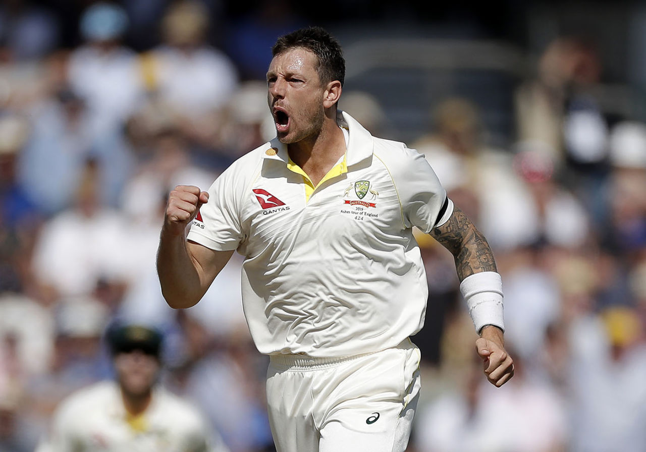 James Pattinson was fired up after dismissing Ben Stokes, England v Australia, 3rd Ashes Test, Headingley, August 23, 2019