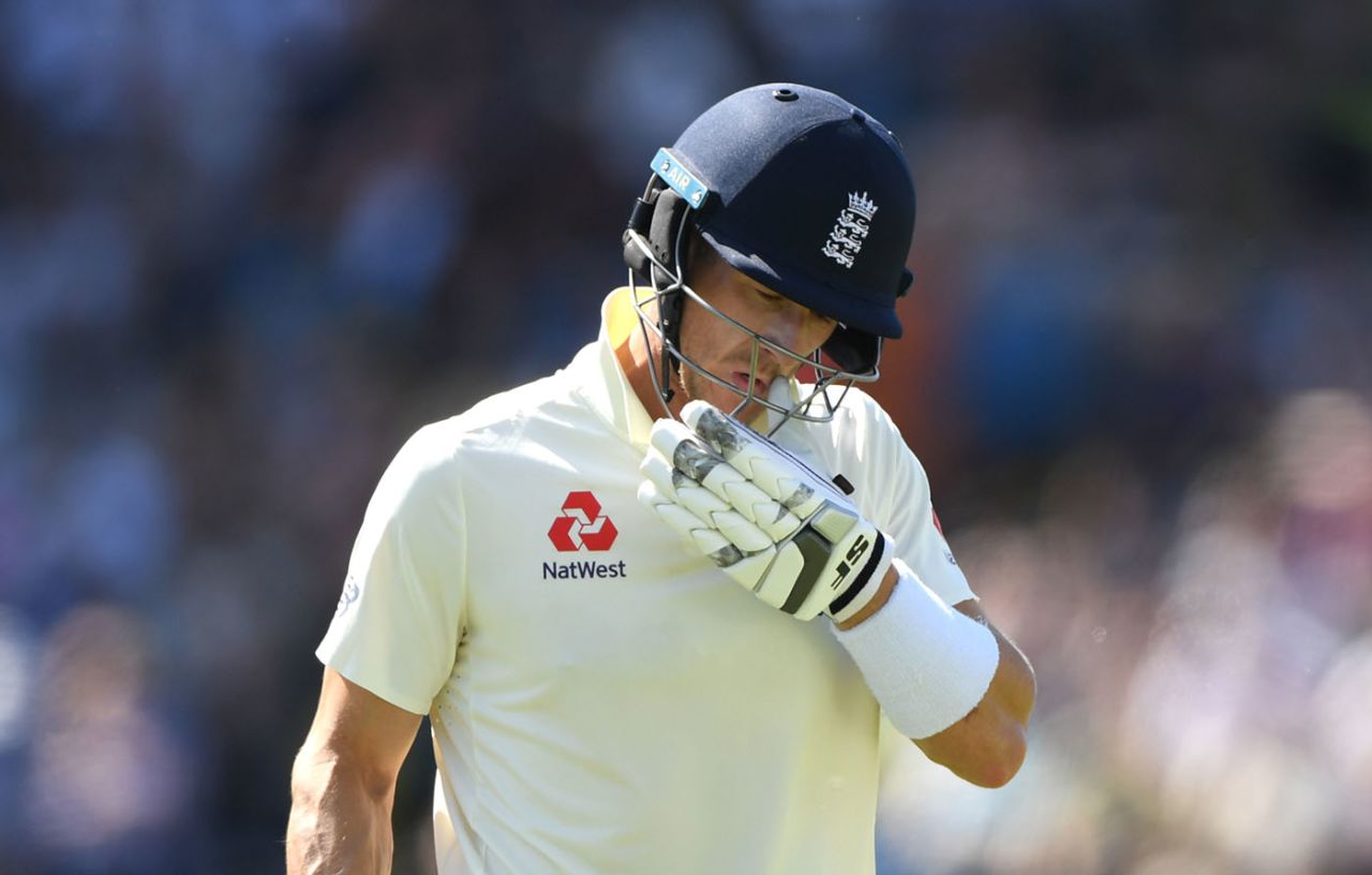 Joe Denly fell after a tortured stay at the crease, England v Australia, 3rd Ashes Test, Headingley, August 23, 2019