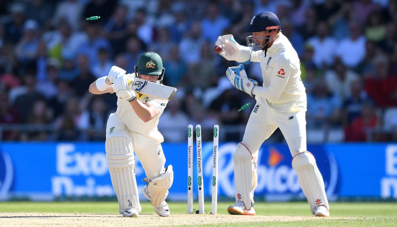 Jack Leach ripped one through Marcus Harris, England v Australia, 3rd Ashes Test, Headingley, August 23, 2019