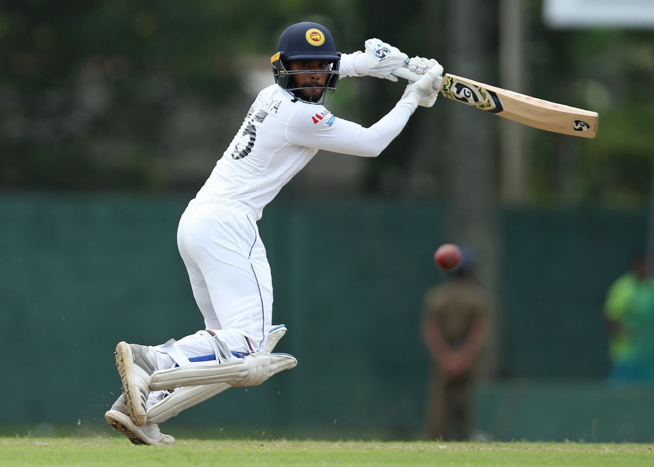 Dhananjaya de Silva runs one through point, Sri Lanka v New Zealand, 2nd Test, Colombo (PSS), Day 3, August 24, 2019