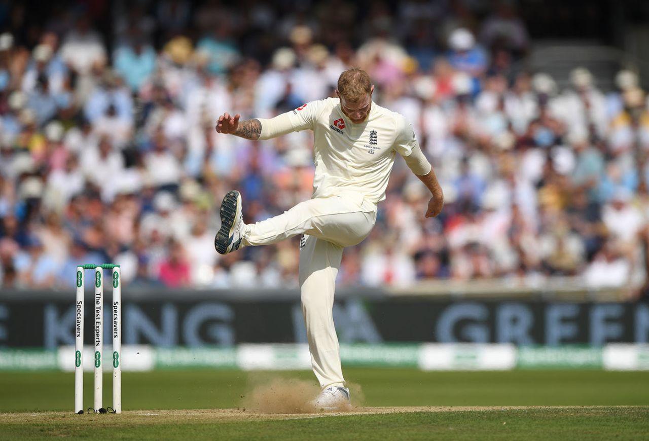 Ben Stokes kicks the ground in frustration, England v Australia, 3rd Ashes Test, Headingley, August 24, 2019